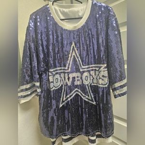 Cowboys sequin long shirt
